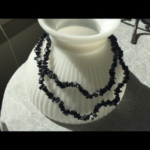 NATURAL OBSIDEUM NECKLACE - 36” (Z5)